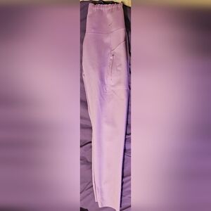 Nike Light Purple Leggings And Athleta Floral Leggings